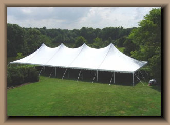 40 wide adjustable wedding tent